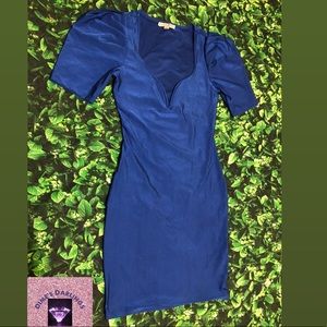 Blue Fitted Dress